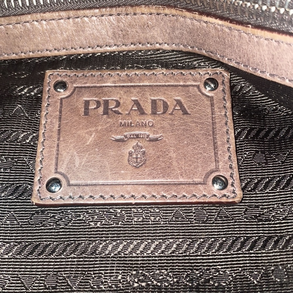 Authentic Prada Glacé bowler handbag - Picture 5 of 7